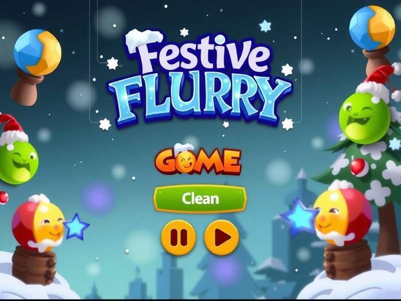 Festive Flurry Game Main Screen